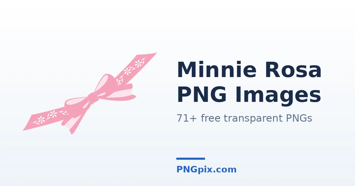 Minnie Rosa PNG images