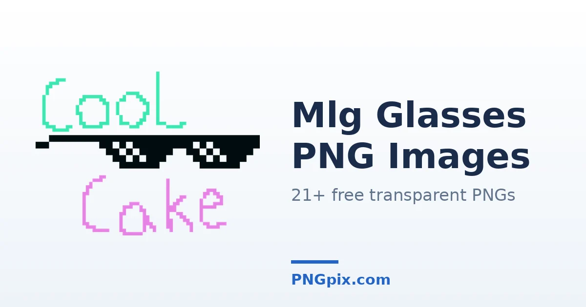 Mlg Glasses PNG images