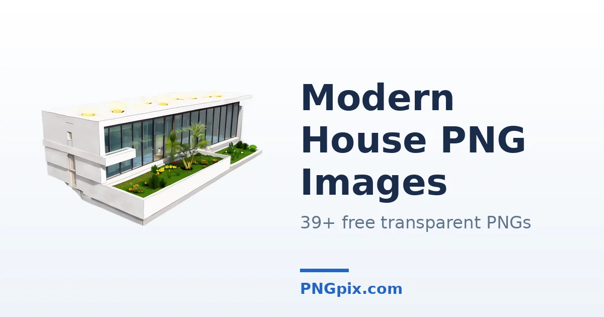Modern House PNG images