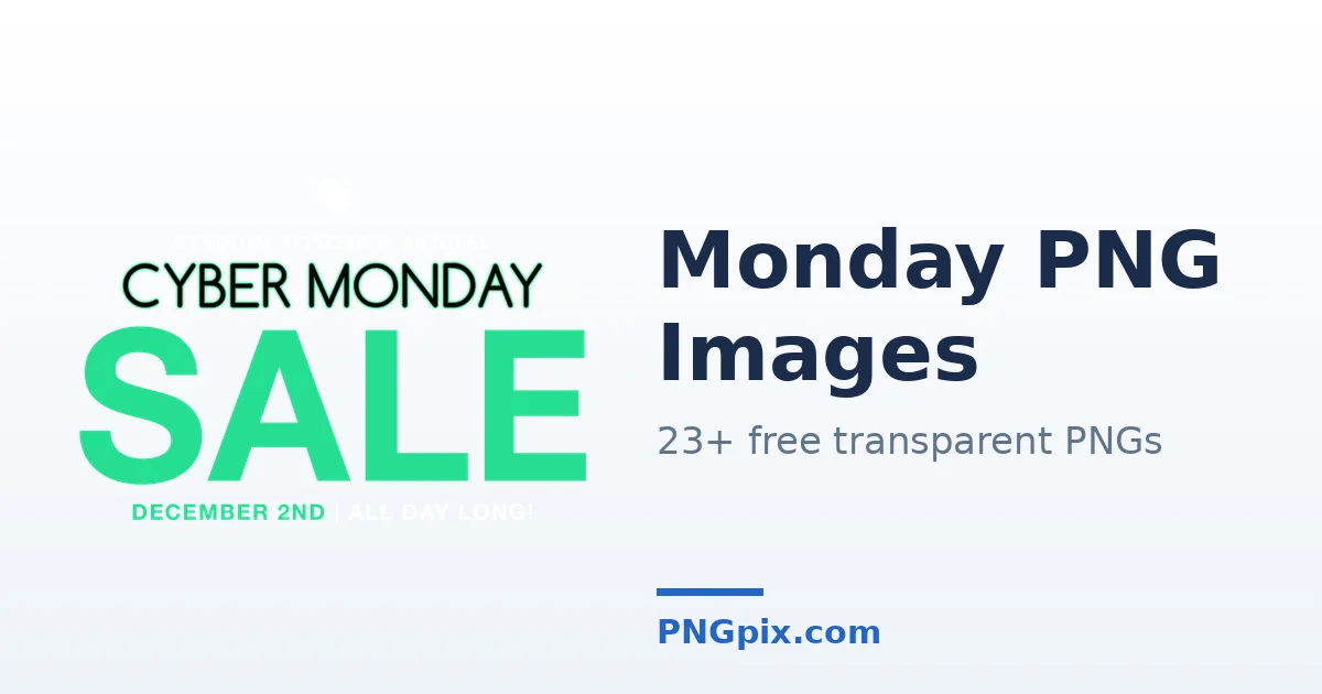 Monday PNG images