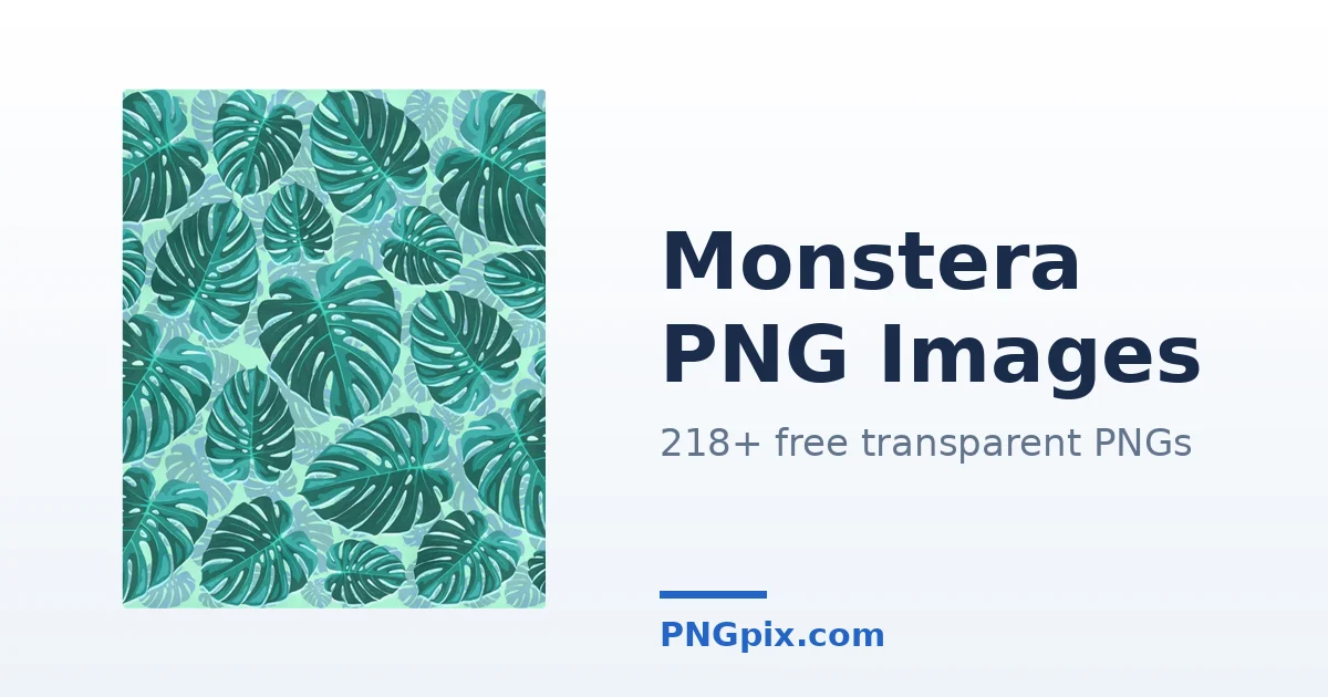 Monstera PNG images