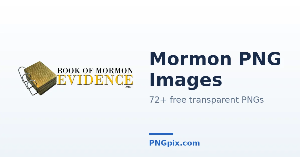 Mormon PNG images