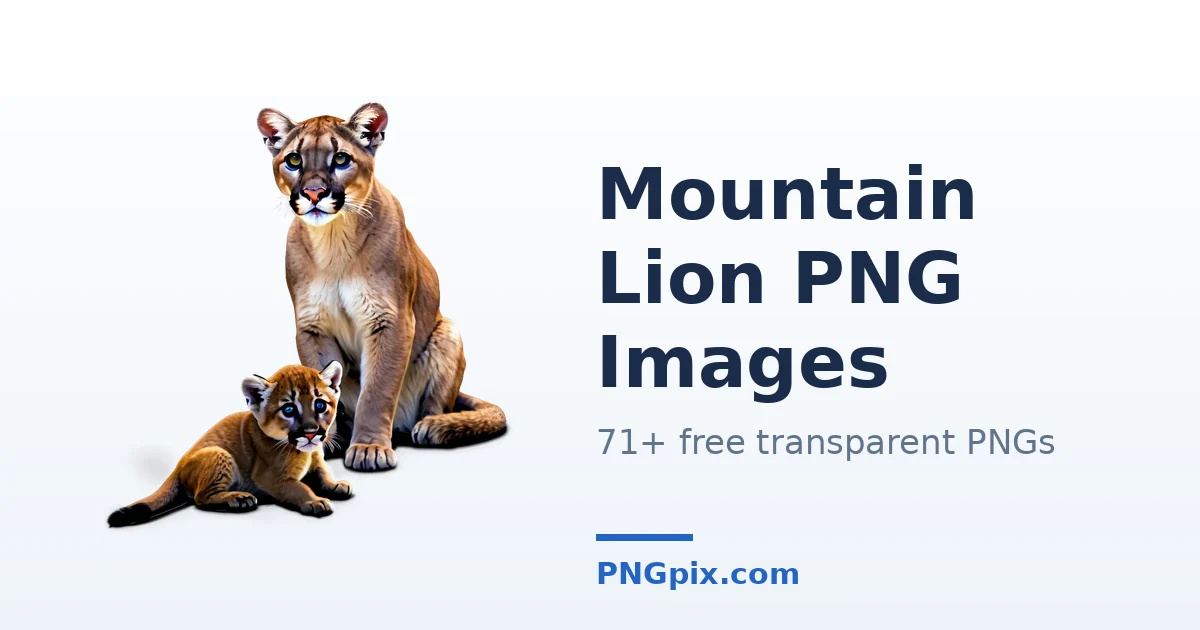 Mountain Lion PNG images