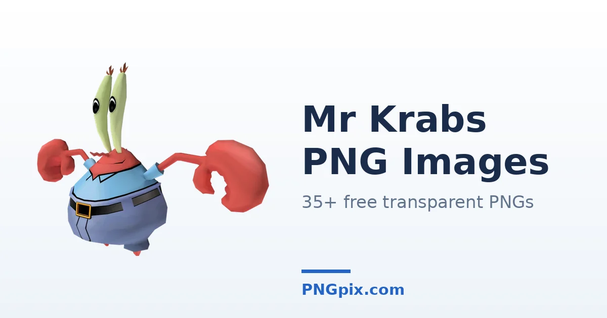 Mr Krabs PNG images