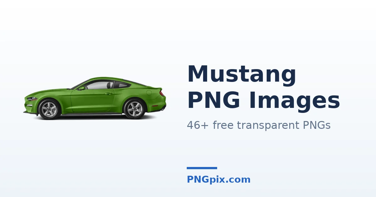 Mustang PNG images