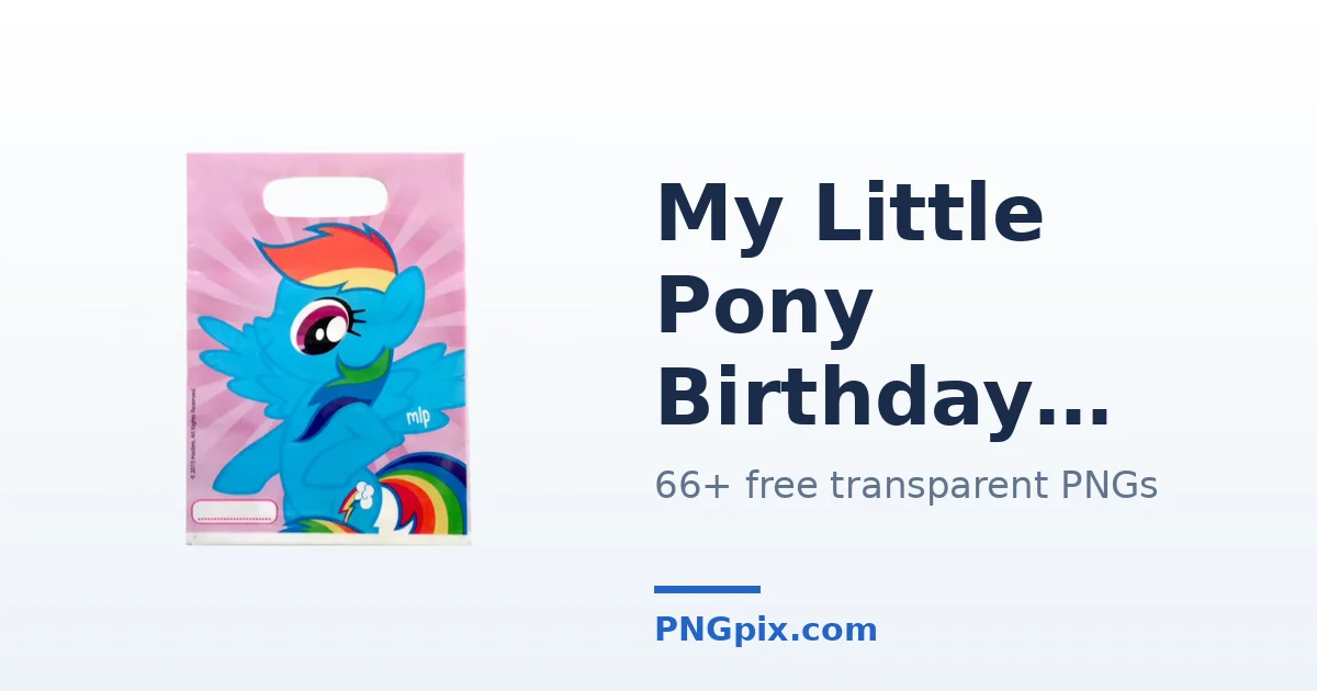 My Little Pony Birthday PNG images