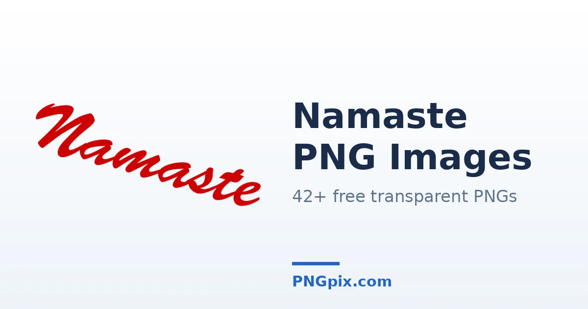 Namaste PNG images