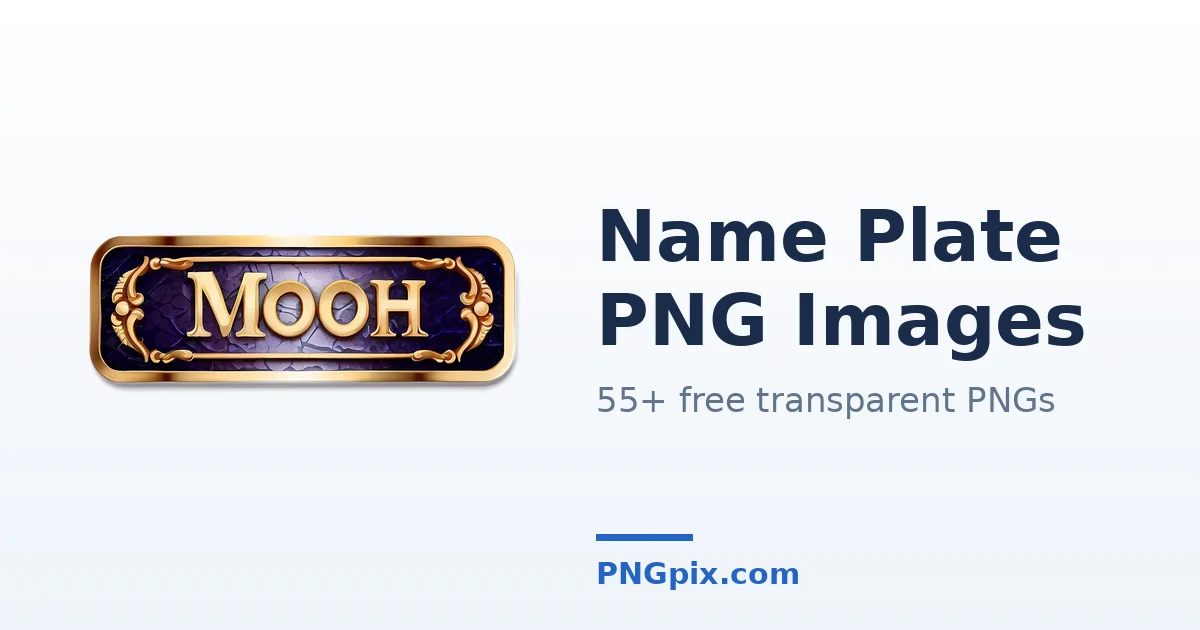Name Plate PNG images