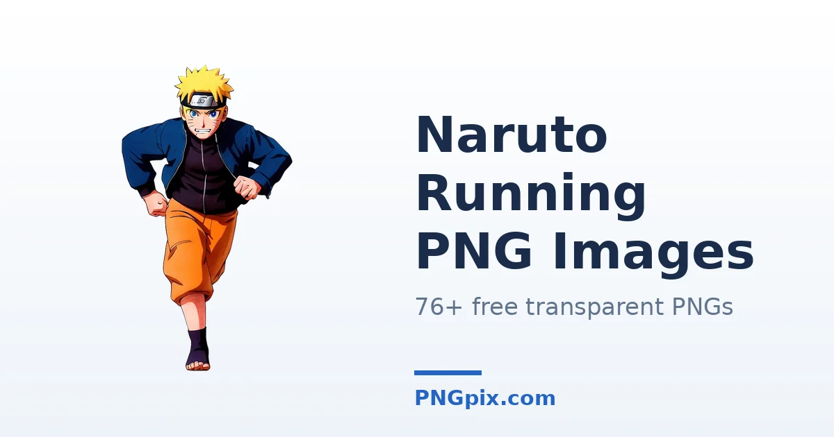 Naruto Running PNG images