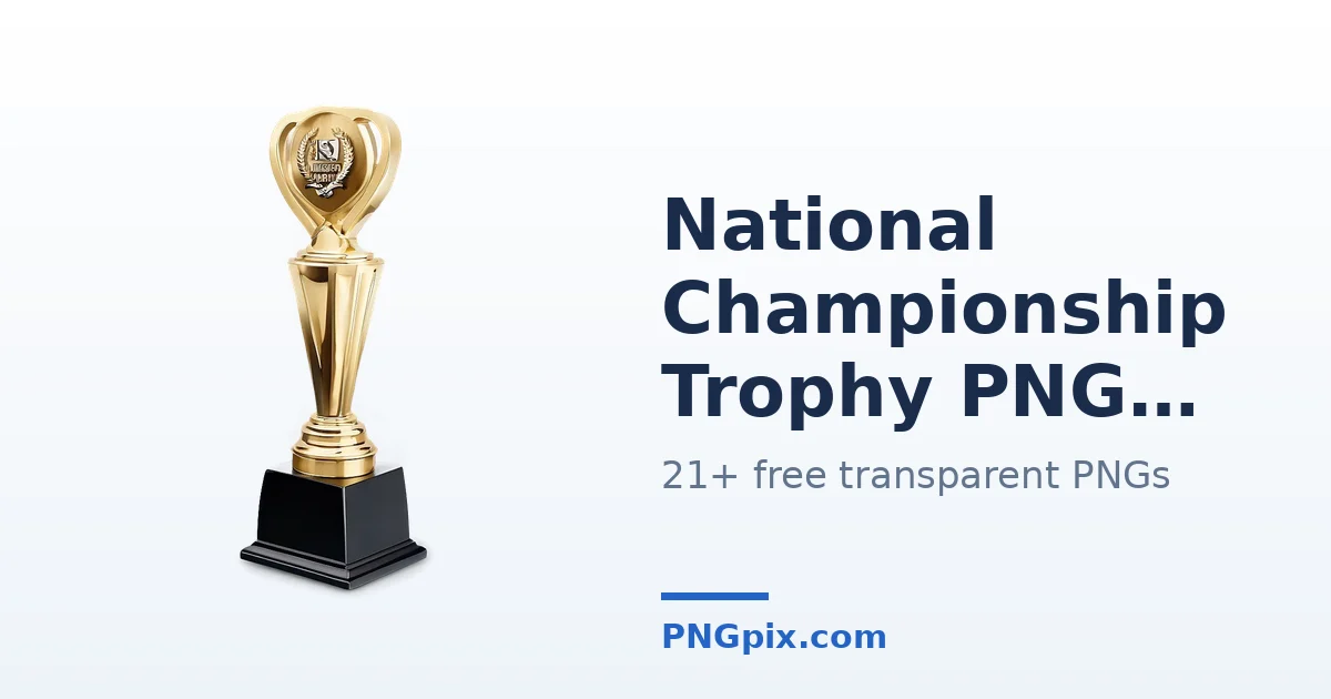 National Championship Trophy PNG images