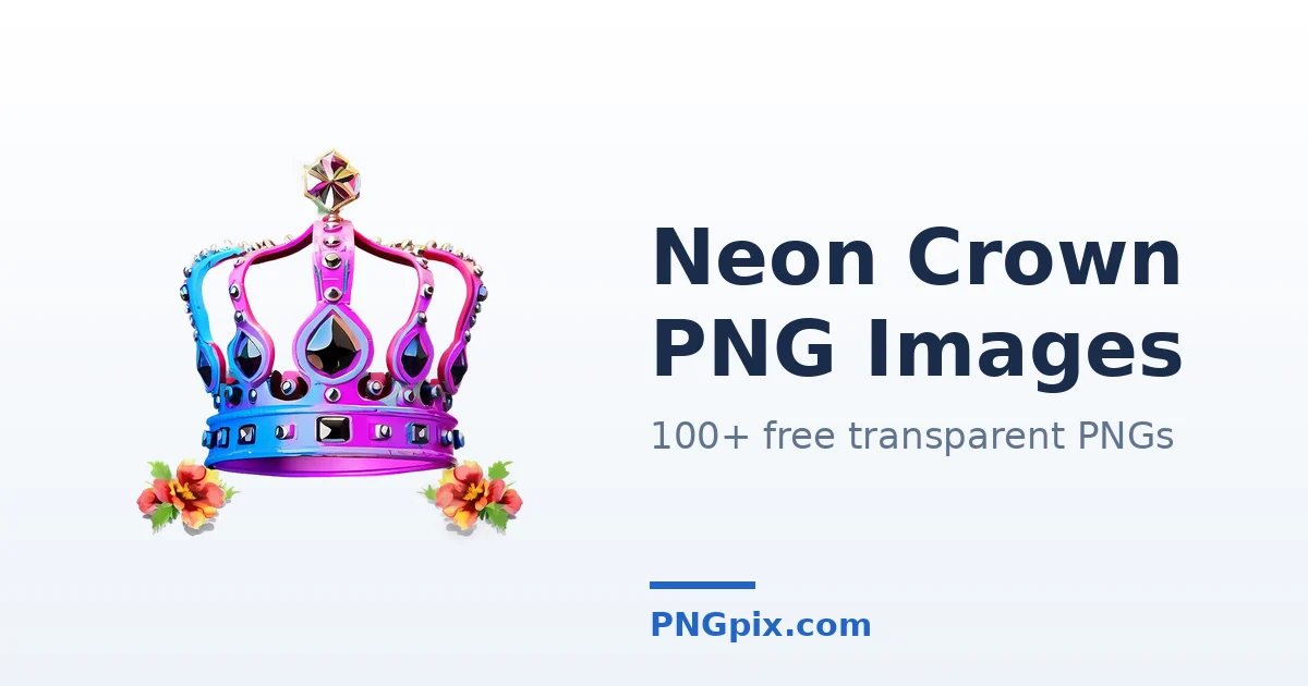 Neon Crown PNG images