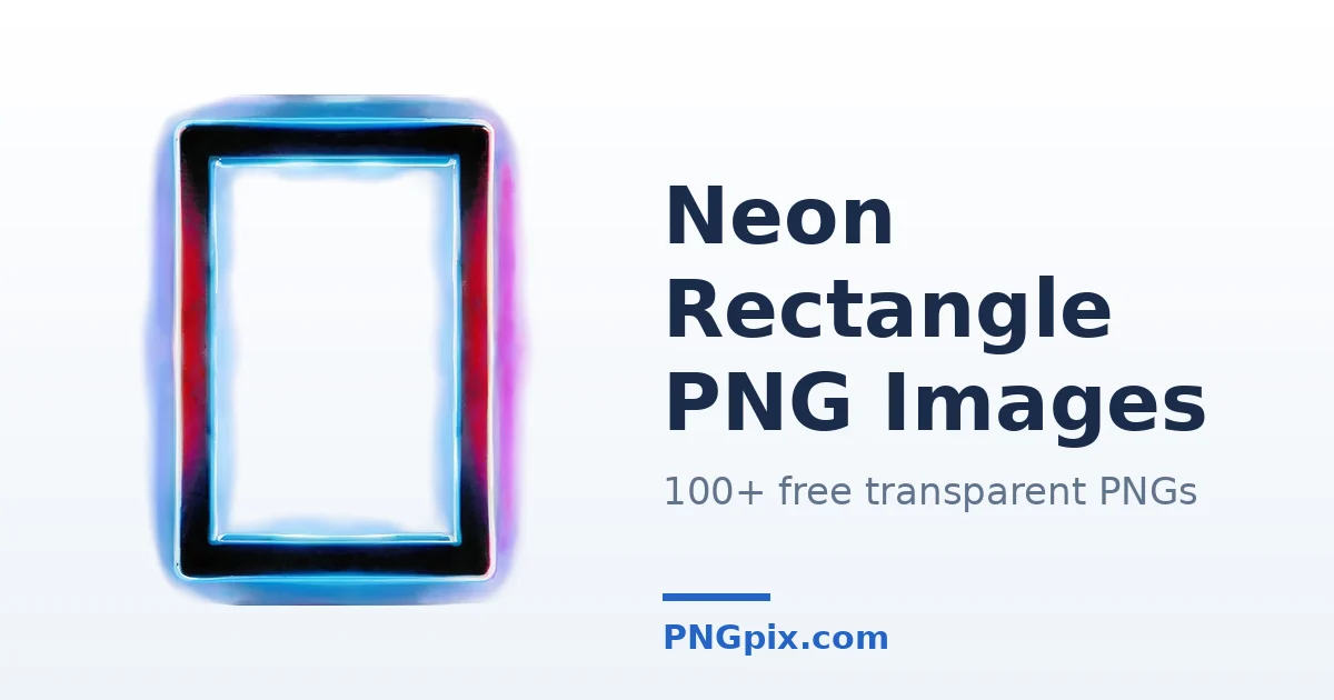 Neon Rectangle PNG images