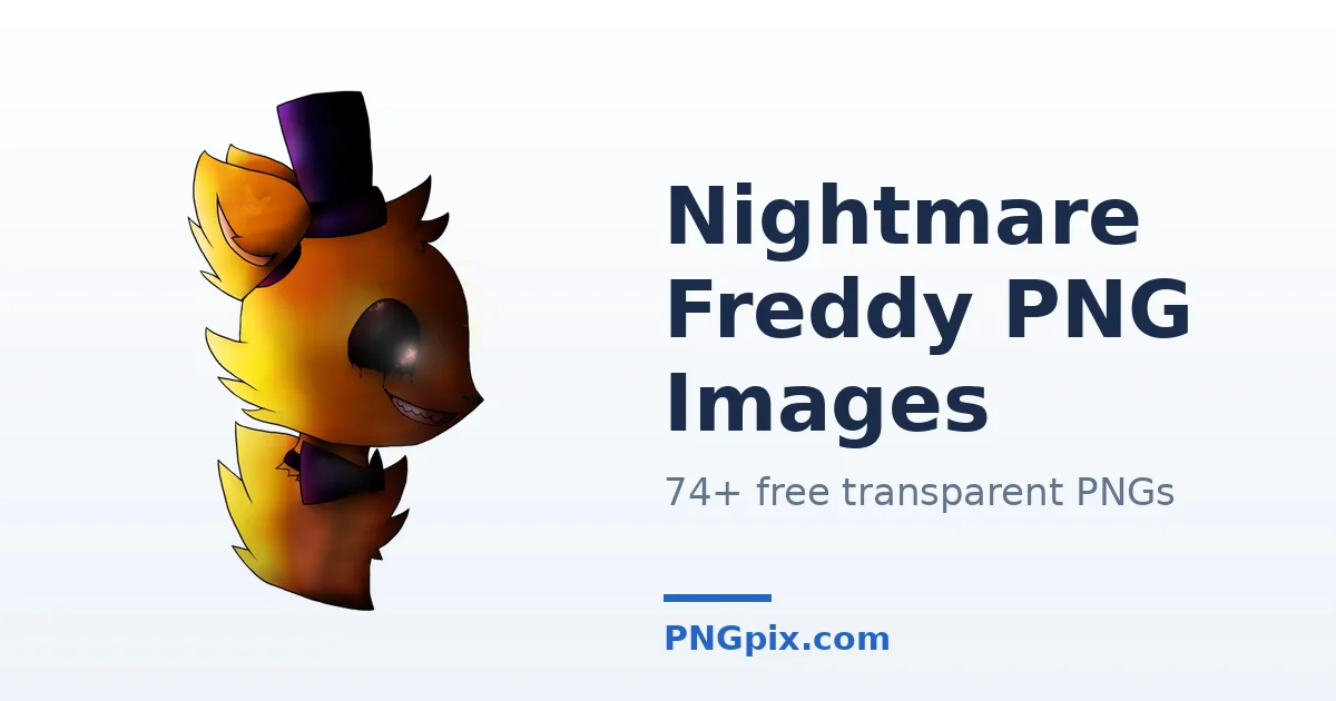 Nightmare Freddy PNG images