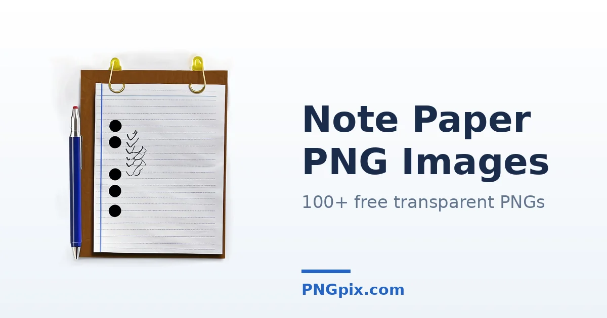 Note Paper PNG images