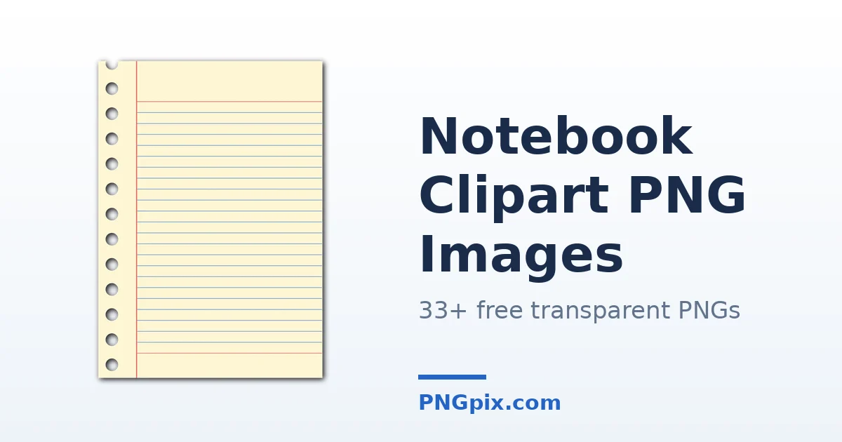 Notebook Clipart PNG images