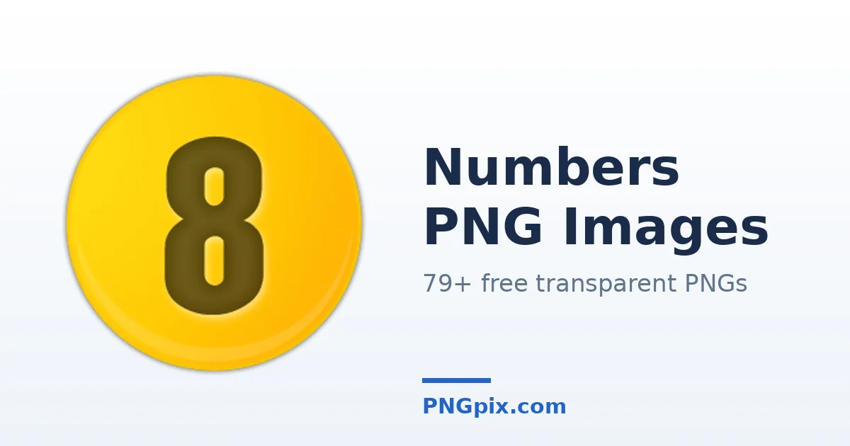 Numbers PNG images