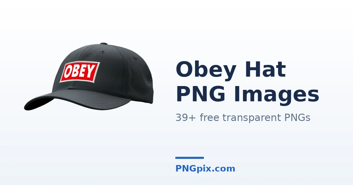 Obey Hat PNG images