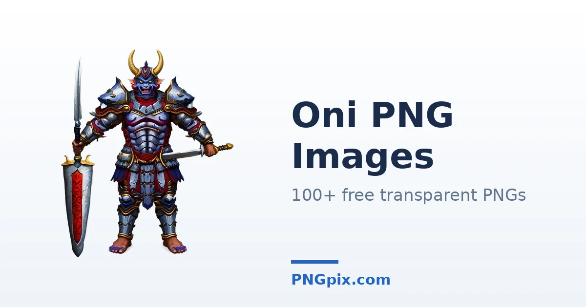 Oni PNG images