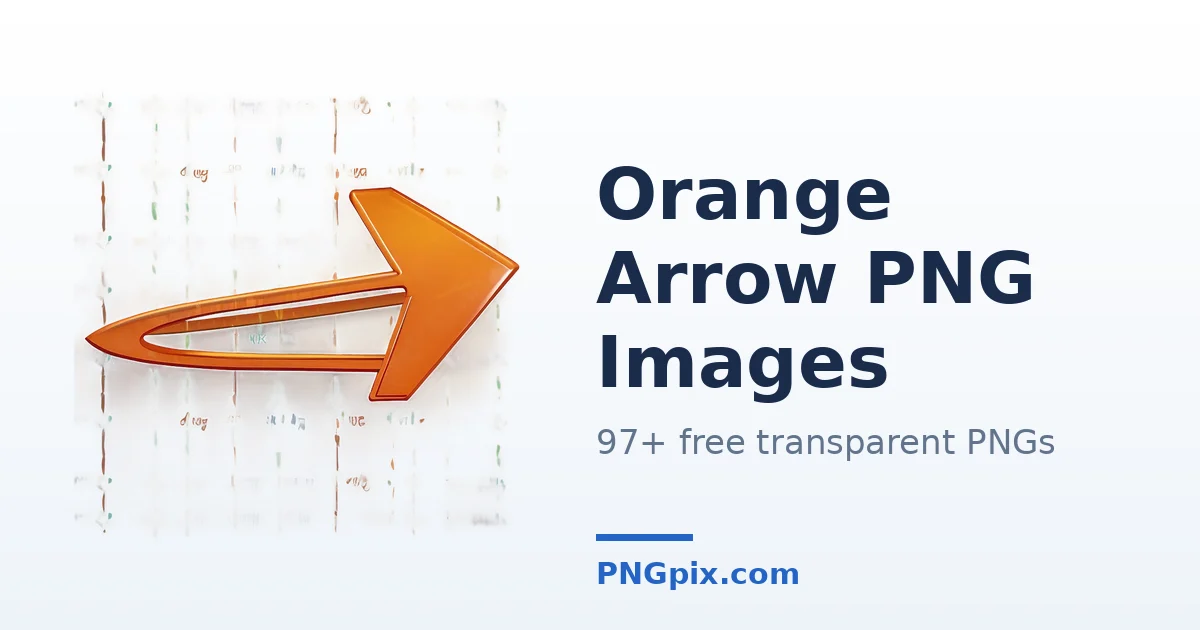 Orange Arrow PNG images
