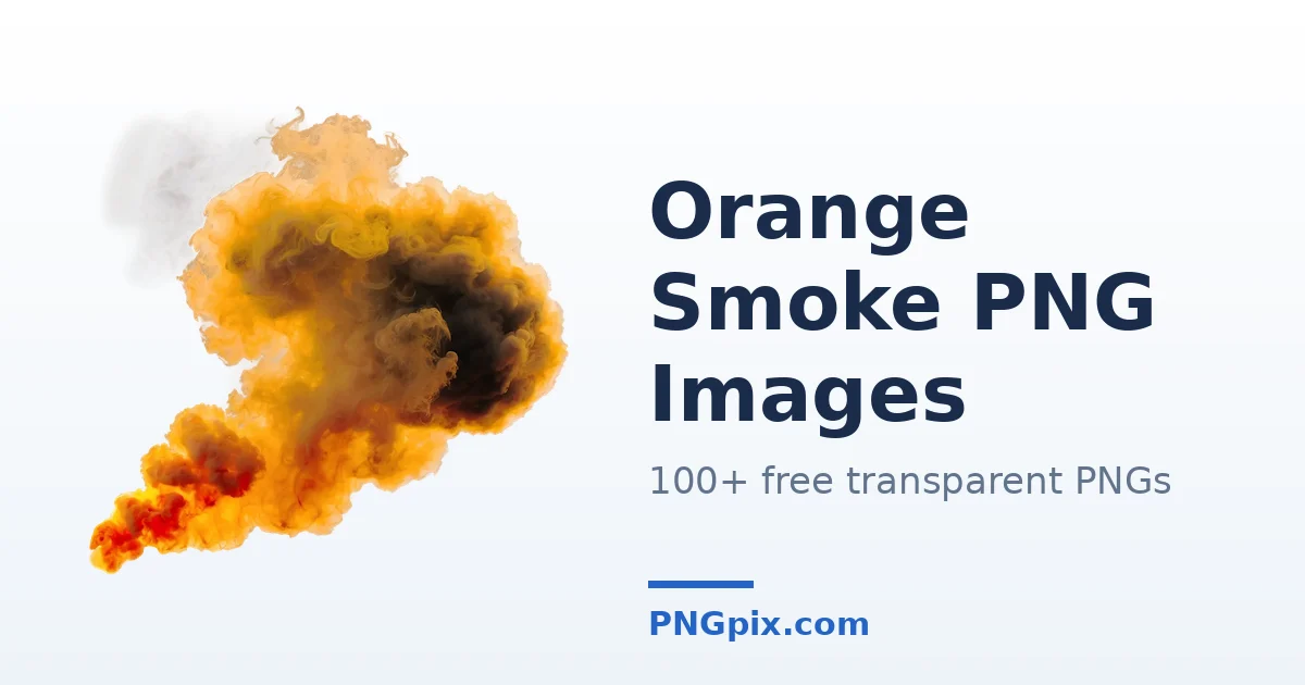 Orange Smoke PNG images