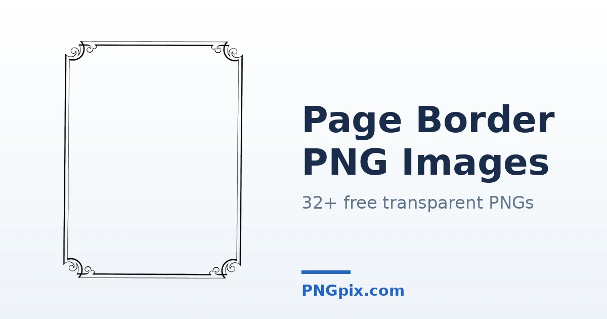 Page Border PNG images
