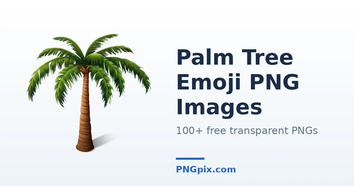 Palm Tree Emoji PNG images