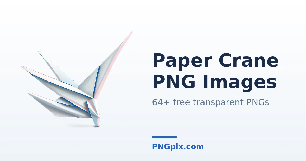 Paper Crane PNG images