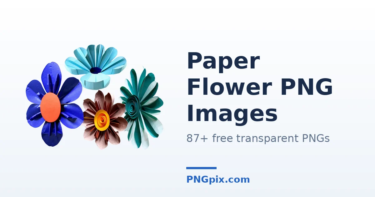 Paper Flower PNG images