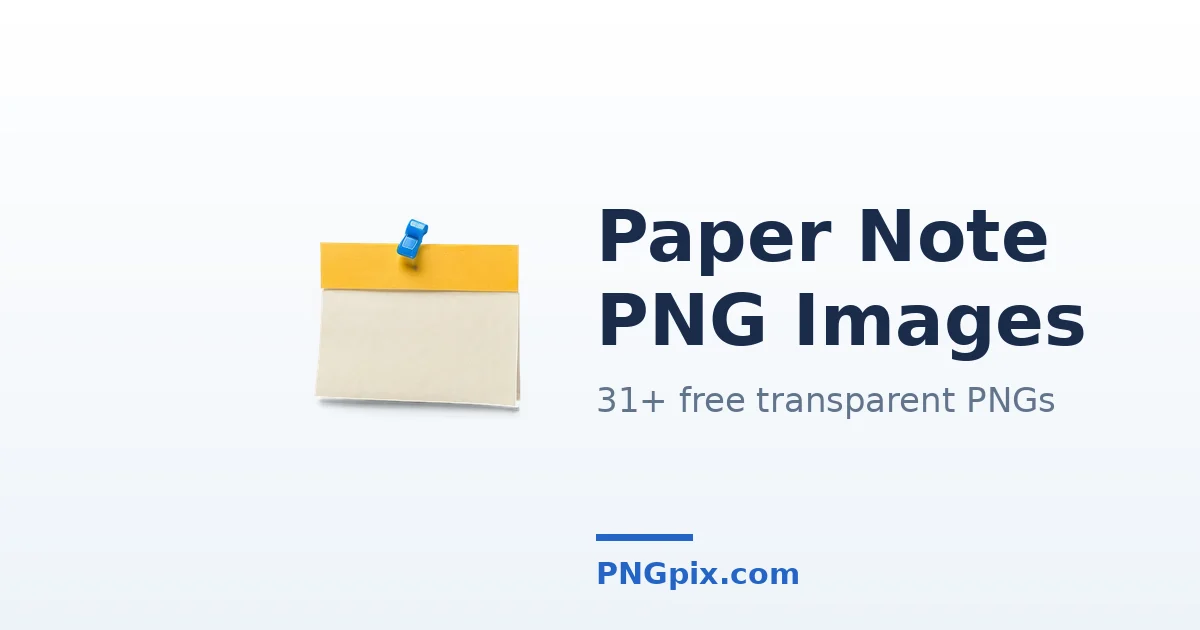 Paper Note PNG images
