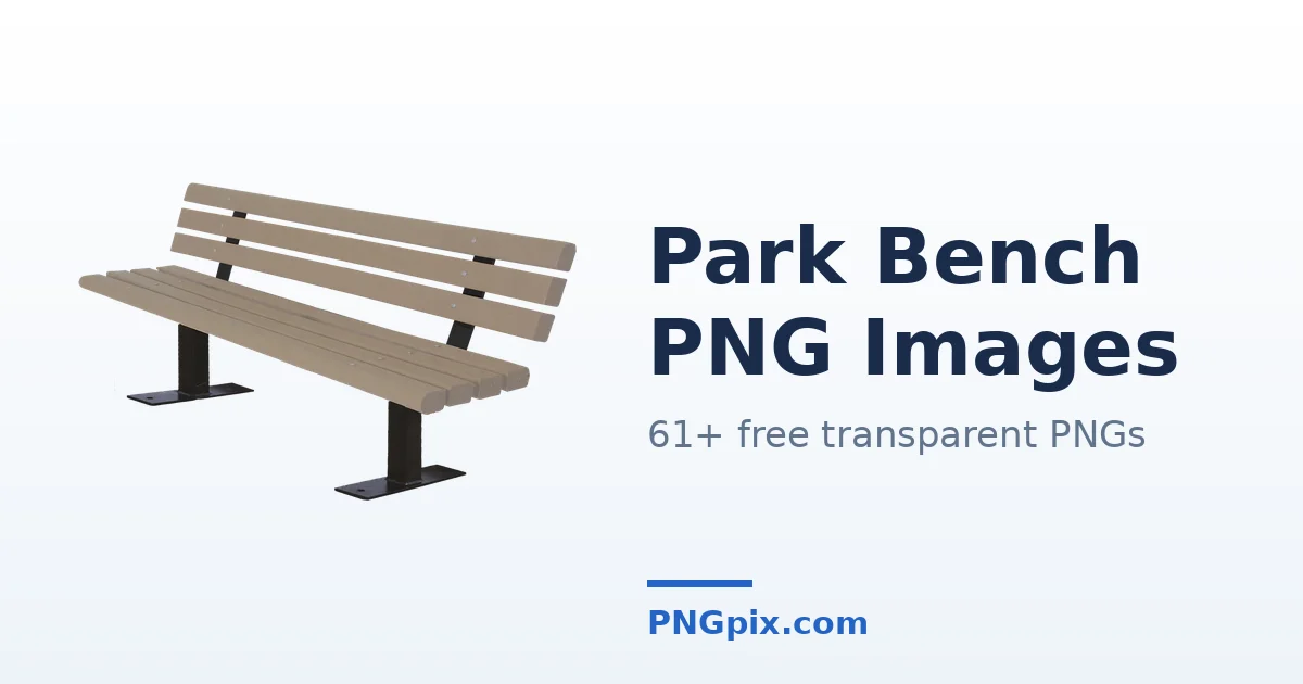 Park Bench PNG images