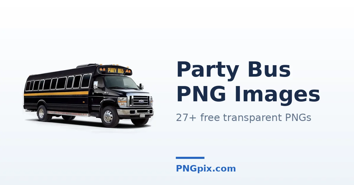 Party Bus PNG images