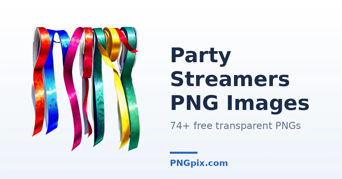 Party Streamers PNG images