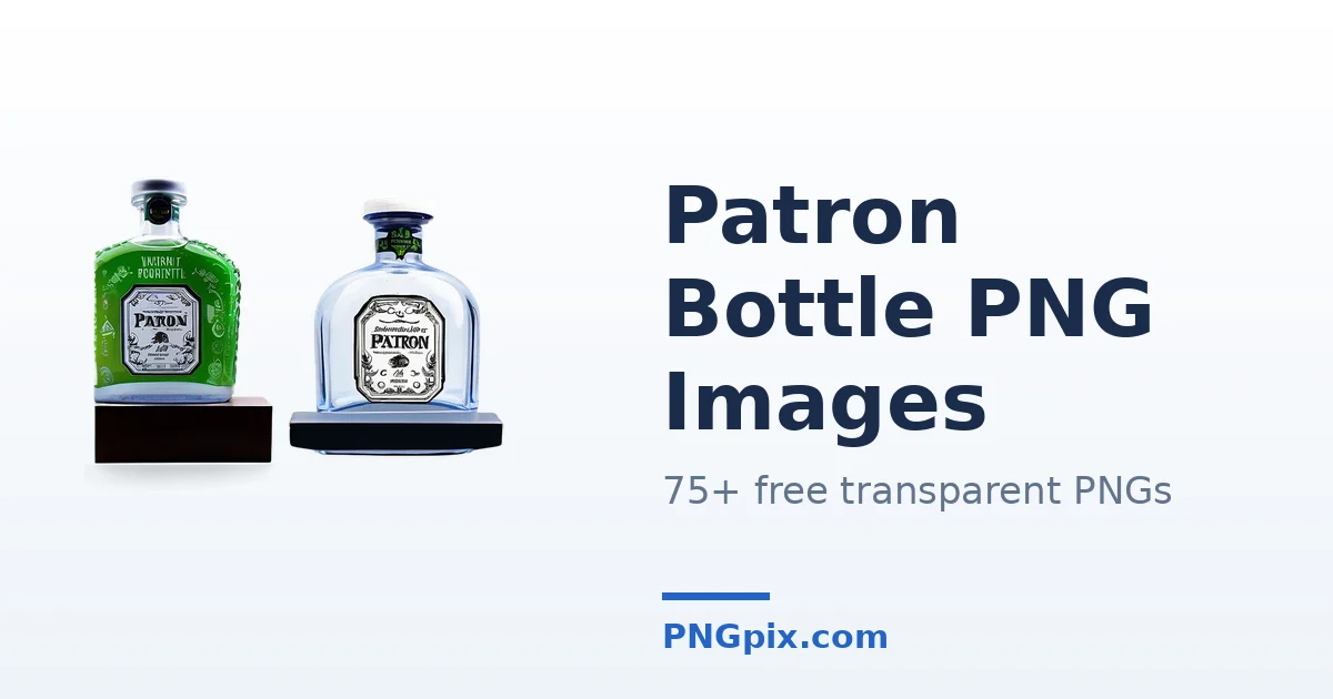 Patron Bottle PNG images