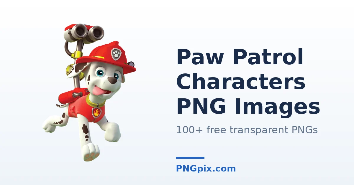 Paw Patrol Characters PNG images
