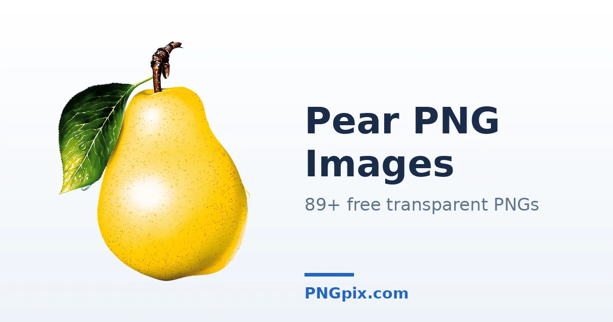 Pear PNG images
