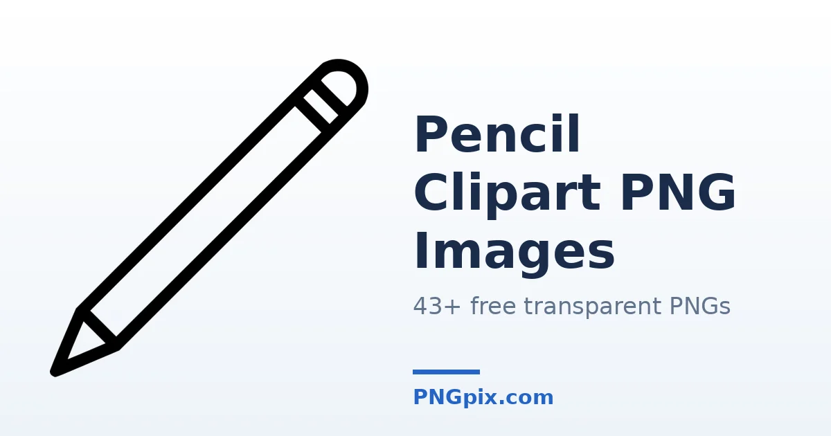 Pencil Clipart PNG images