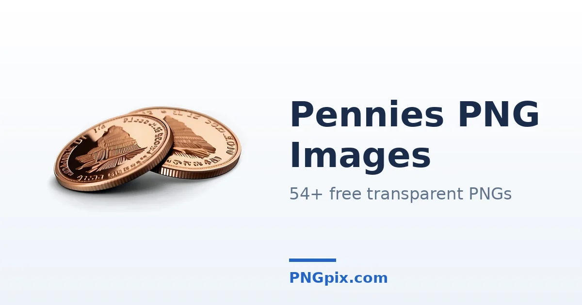 Pennies PNG images