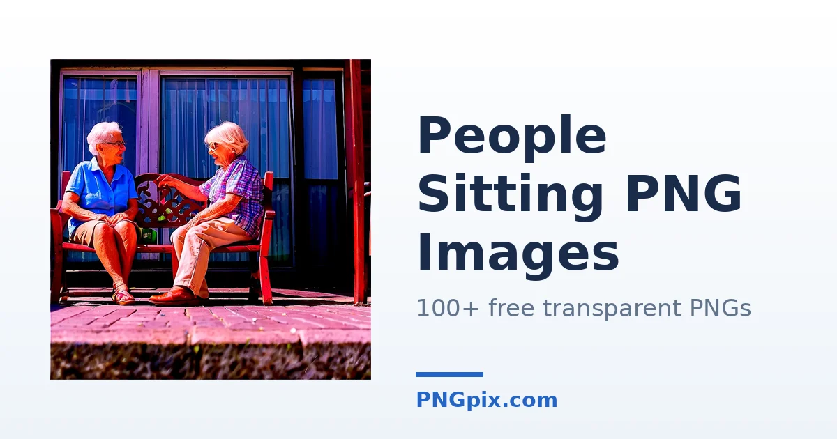 People Sitting PNG images