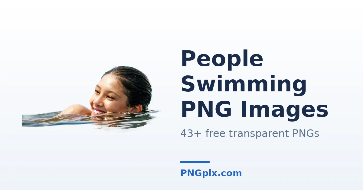 People Swimming PNG images