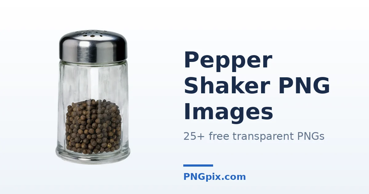 Pepper Shaker PNG images