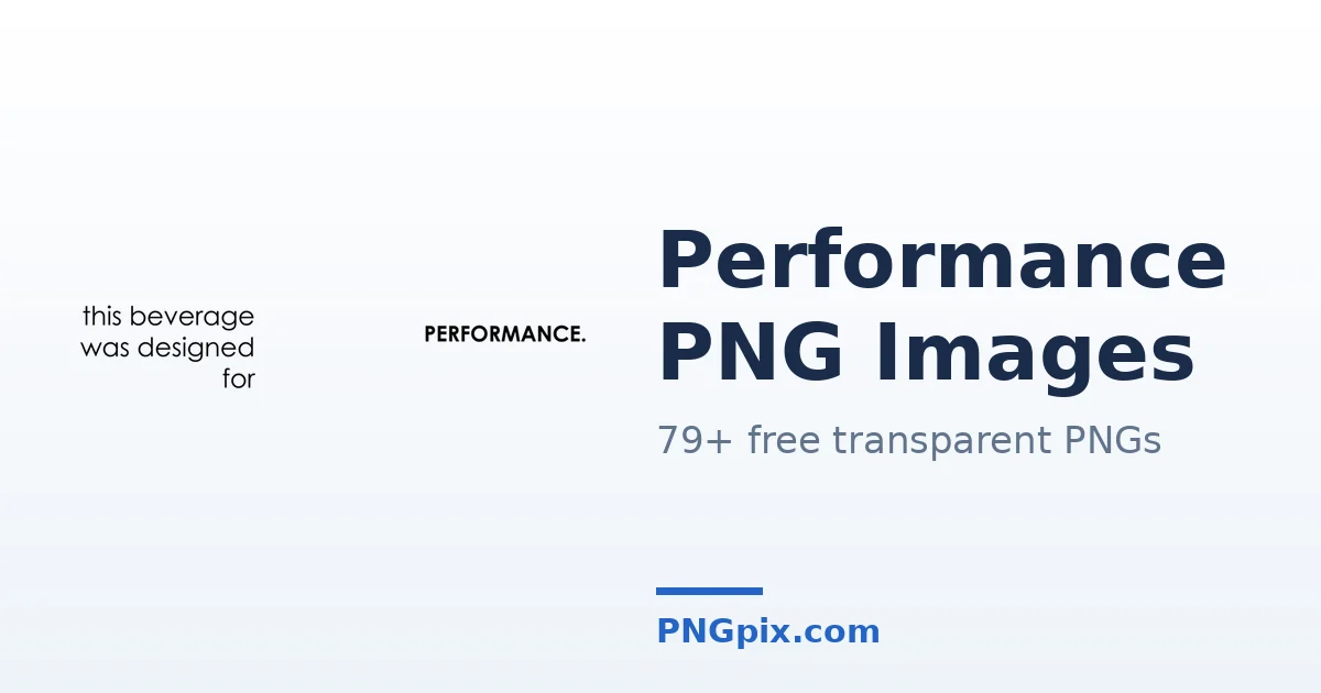 Performance PNG images