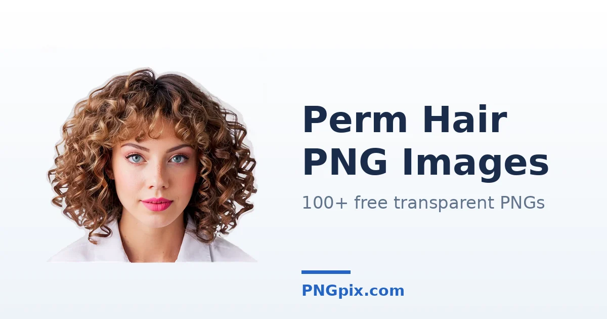 Perm Hair PNG images