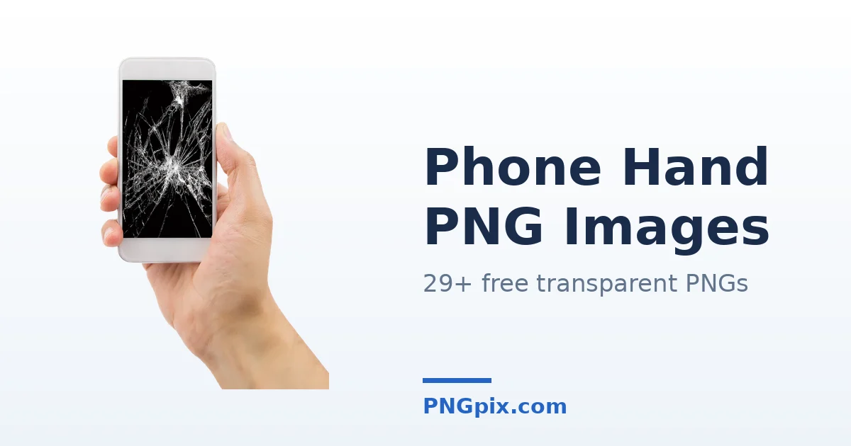 Phone Hand PNG images
