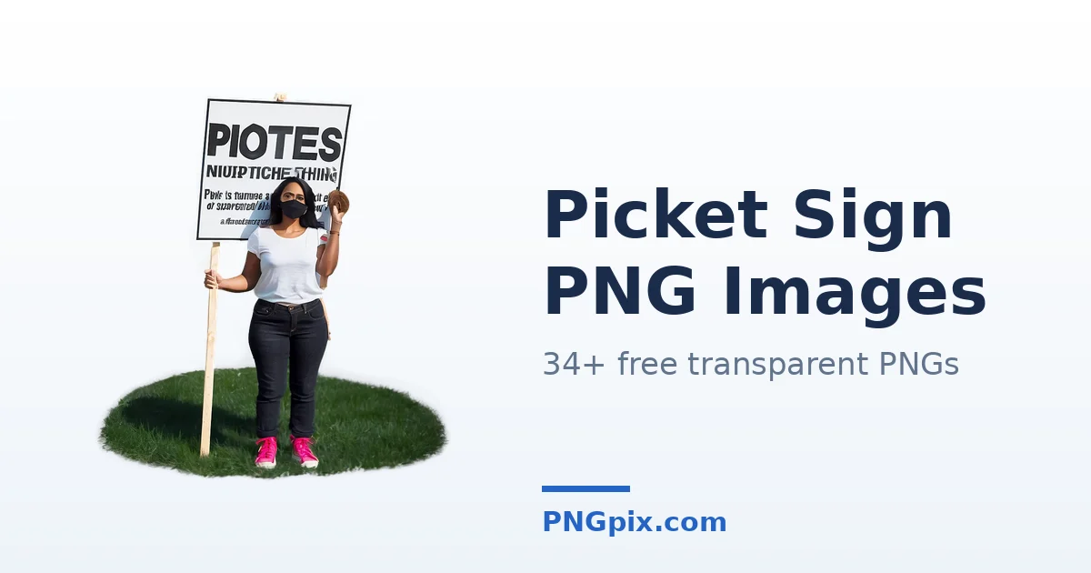 Picket Sign PNG images
