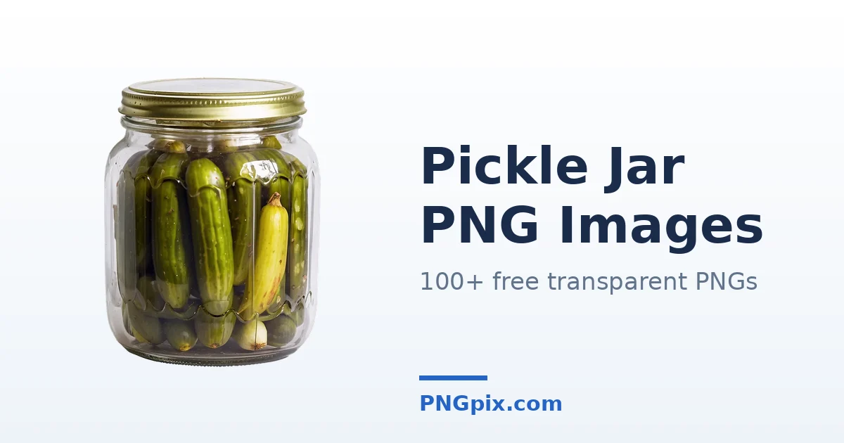 Pickle Jar PNG images
