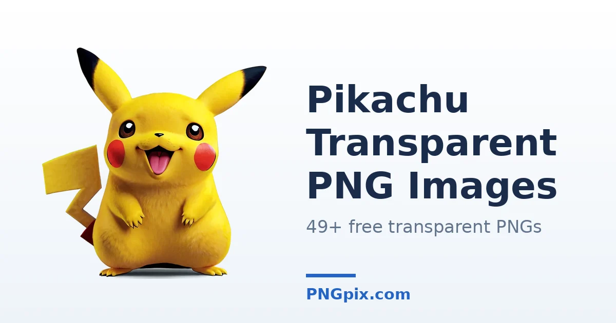 Pikachu Transparent PNG images
