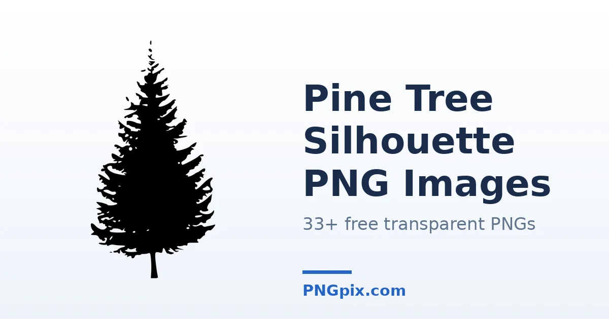 Pine Tree Silhouette PNG images