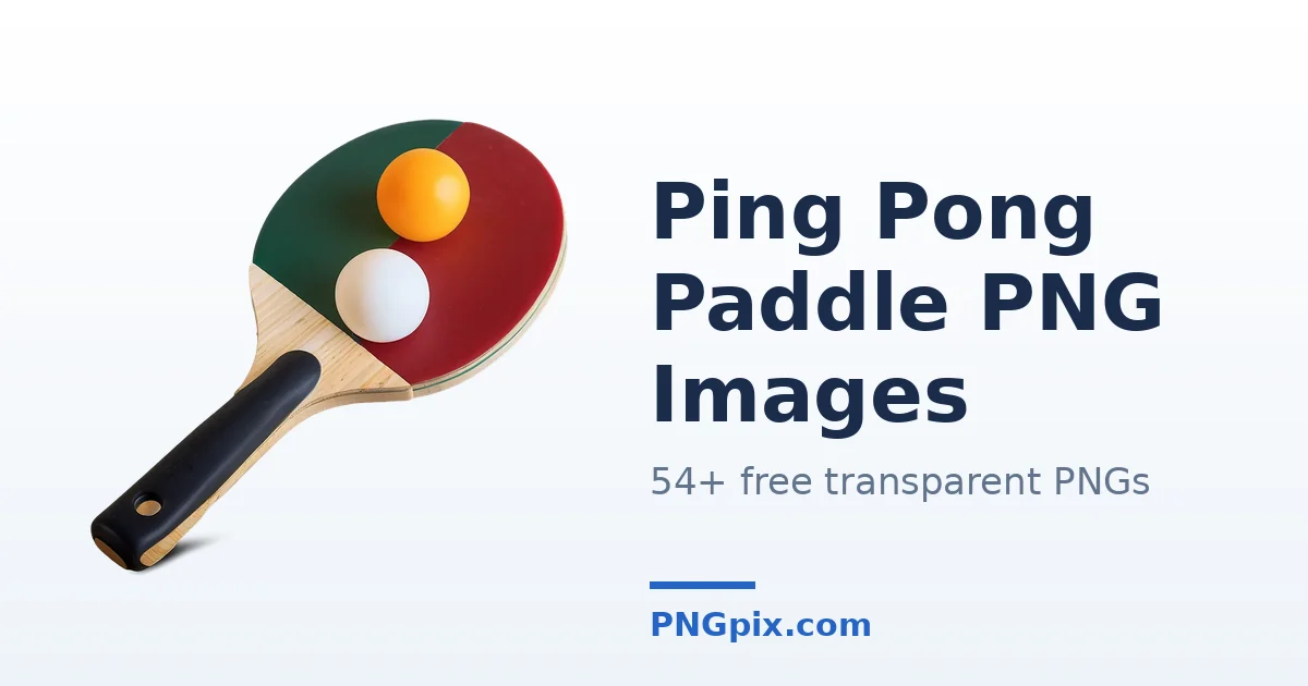 Ping Pong Paddle PNG images