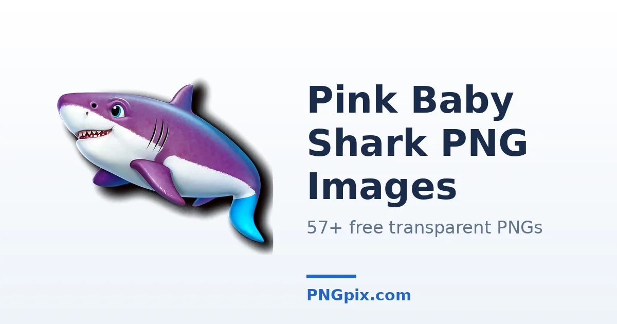 Pink Baby Shark PNG images