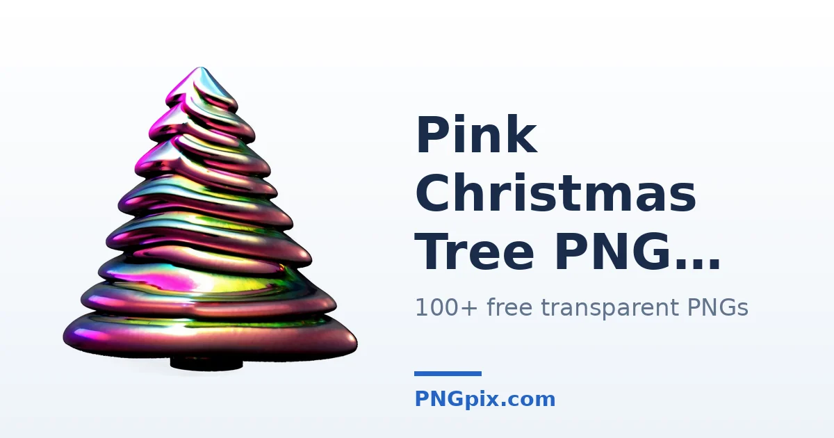 Pink Christmas Tree PNG images